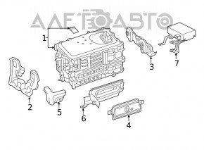 Кронштейн инвертора нижний Toyota Prius 50 16-22