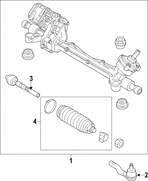 Рейка рулевая Lincoln MKZ 13-20