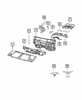 Изоляция капота Jeep Compass 11-16