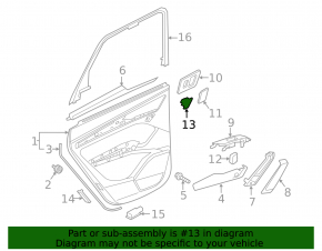 Кнопка центрального замка задняя левая Audi Q5 80A 18-24