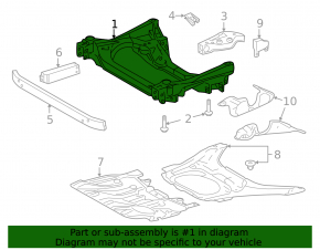 Подрамник передний Lexus LS460 07-17 rwd