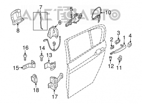 Ручка двери внешняя передняя левая BMW X5 E70 07-13