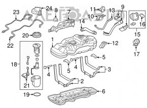 Крышка заливной горловины бензобака Toyota Avalon 19-22