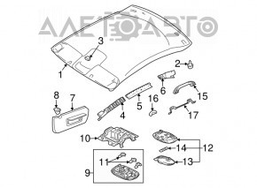 Ручка потолка левая Mitsubishi Galant 04-06
