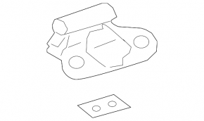 Петля дверей багажника ліва Toyota Rav4 19-24