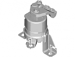 Подушка двигателя правая Ford Fusion mk5 13-20 2.5