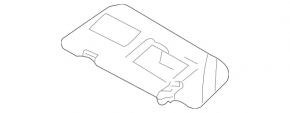 Козырек основной левый Mercedes W164 ML беж