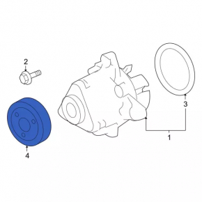 Шкив помпы охлаждения Ford Ecosport 18-22