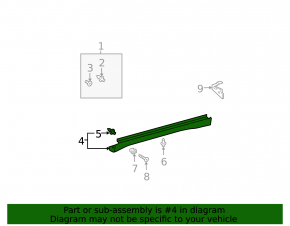 Порог правый Lexus RX300 RX330 RX350 RX400h 04-08
