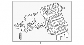 Печка в сборе Chevrolet Cruze 16-