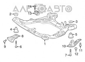 Подрамник передний Toyota Highlander 14-19