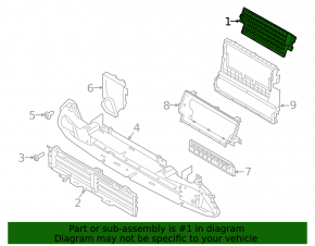Жалюзі дефлектор радіатора Land Rover Range Rover Velar 23-26 рест, верх, 2.0, 3.0