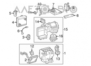 Печка в сборе Toyota Avalon 05-06