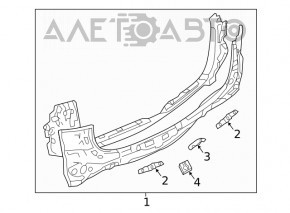Задняя панель Mazda CX-5 17-25 в сборе 2 части под BSM, на кузове, синяя