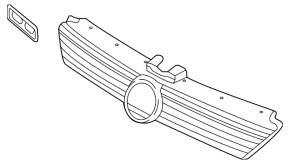 Грати радіатора grill VW e-Golf 15-17