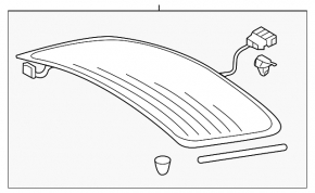 Стекло двери багажника Audi A5 F5 18-25 5D
