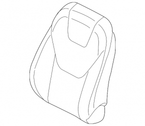 Пасажирське сидіння Ford Edge 15-17 без airbag, тканина чорна