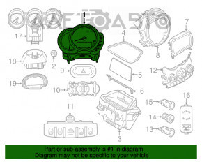 Щиток приборов Mini Cooper F56 3d 14-21 дорест 35k BM-0535-205