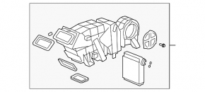 Печка задняя в сборе Acura MDX 07-13