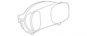 Щиток приборов GMC Terrain 13-17 86k царапины, скол