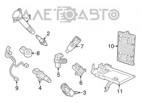 Кронштейн блока ECU компьютер двигателя Dodge Journey 11-20 3.6, 2.4