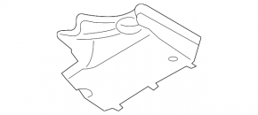Защита днища передняя левая Audi A4 B8 08-16