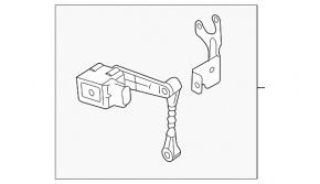 Датчик положения кузова с тяжкой передний левый Land Rover Discovery Sport 17-19