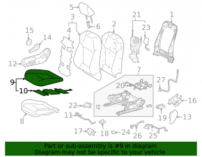 Пассажирское сидение Toyota Rav4 19-21 без airbag, механическое, ткань, комбинированный серый, под химчистку, контакт с водой