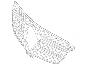 Решетка радиатора в сборе grill Mercedes W166 GLE 16-19 под камеру