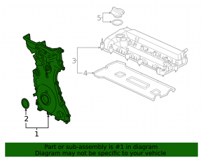 Передняя крышка двигателя Ford Fusion mk5 13-19 2.5