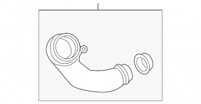 Повітропровід на турбіну BMW 3 GT F34 14-19 3.0T N55