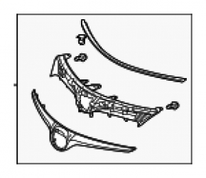 Решетка радиатора grill Toyota Avalon 16-18