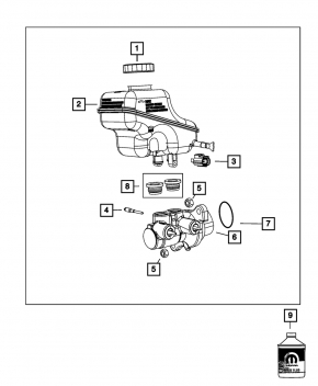 Главный тормозной цилиндр Chrysler 300 11-23