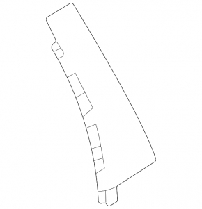Накладка дверей збоку передня права Mitsubishi Outlander 22-26 ззаду, мат