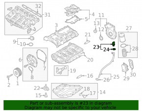 Щуп уровня масла Audi A3 8V 15-20