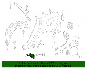 Брызговик порога задний правый Lexus CT200h 11-17