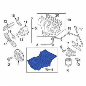 Поддон масляный Ford C-max MK2 13-18