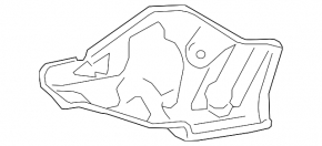 Защита коллектора левая Toyota Sequoia Tundra 08-16 4.6 5.7