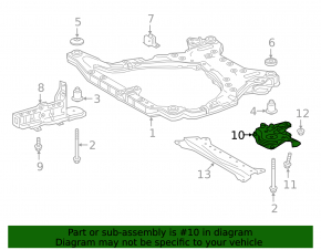 Лопух переднего подрамника задний правый Toyota Camry v70 18-24