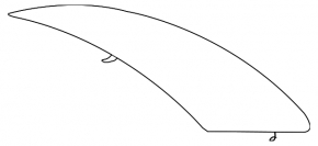 Скло заднє BMW 4 F32 14-20 Coupe