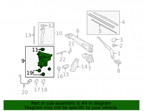 Бачок омивача Toyota 4Runner 10-24