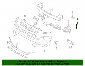 Крепление переднего бампера правое боковое Kia K5 21-24 GT, GT-Line