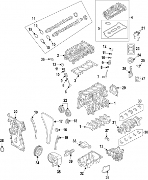 Шатун с поршнем Ford Mustang mk6 15-23 2,3Т