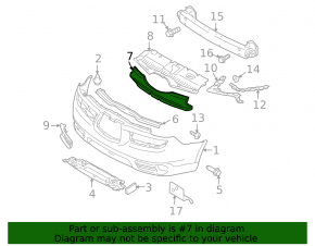 Абсорбер переднего бампера Subaru b9 Tribeca 06-07
