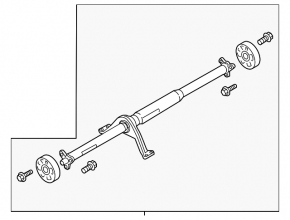 Карданный вал кардан Audi A3 8V 15-20 4d, 5d
