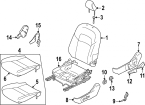 Сидіння водія Nissan Sentra 20-23