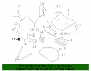 Ручка открывания капота подкапотная Infiniti G25 G35 G37 4d 06-15