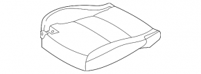 Водительское сидение Mazda CX-30 20-21 с airbag, механическое, кожа черная