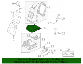 Водительское сидение Mazda CX-30 20-21 с airbag, механическое, кожа черная