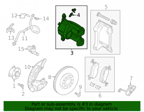Суппорт в сборе передний левый Volkswagen ID.4 21-26